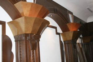 custom metal column sconce fabrication Florida